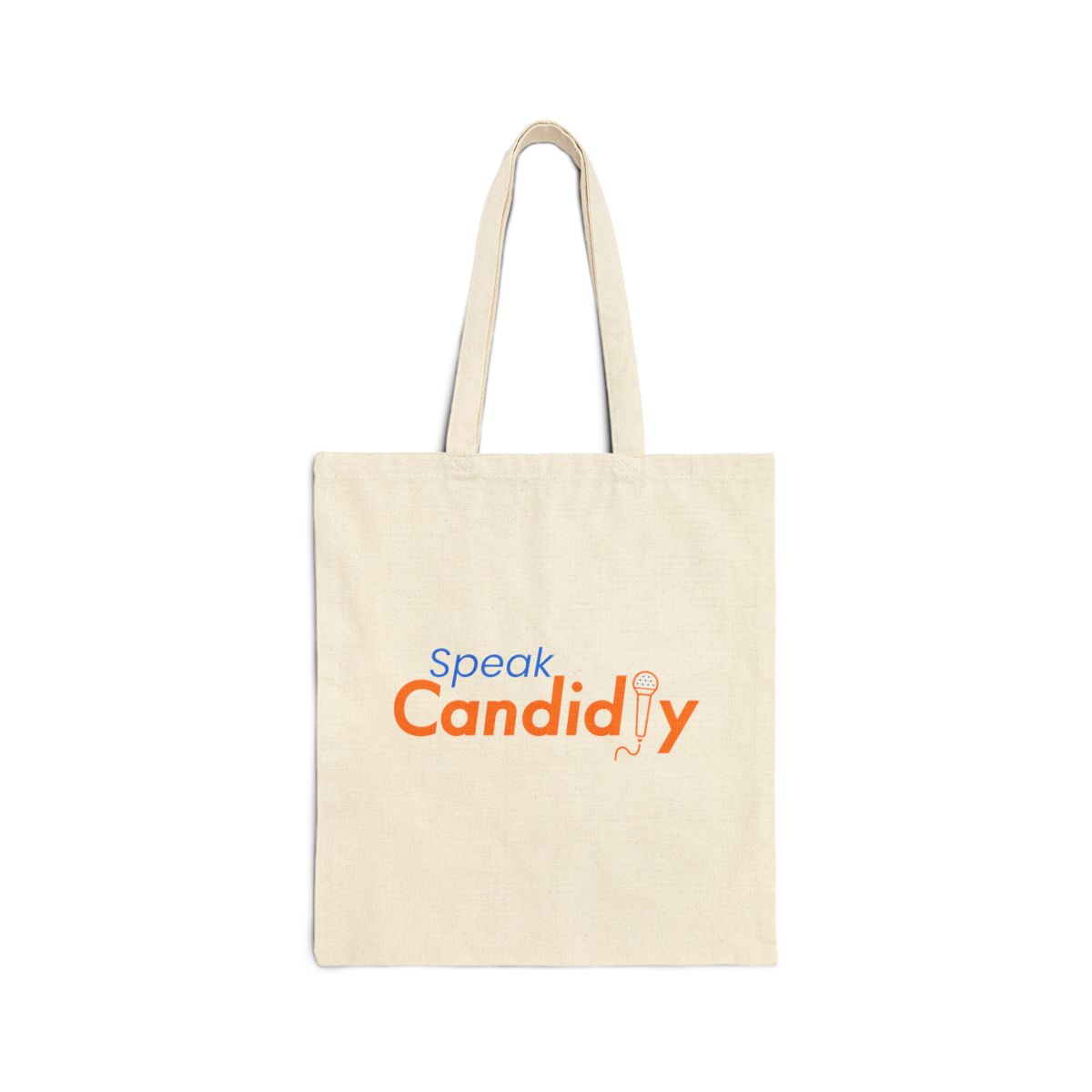 Speak Candidly canvas tote bag