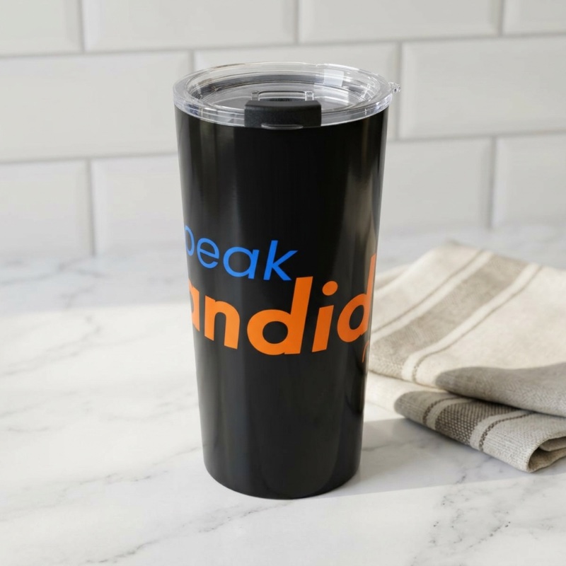 Speak Candidly travel tumbler